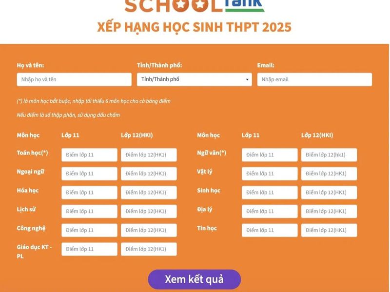 SchoolRank 2025: Công cụ hỗ trợ tra cứu xếp hạng học sinh THPT