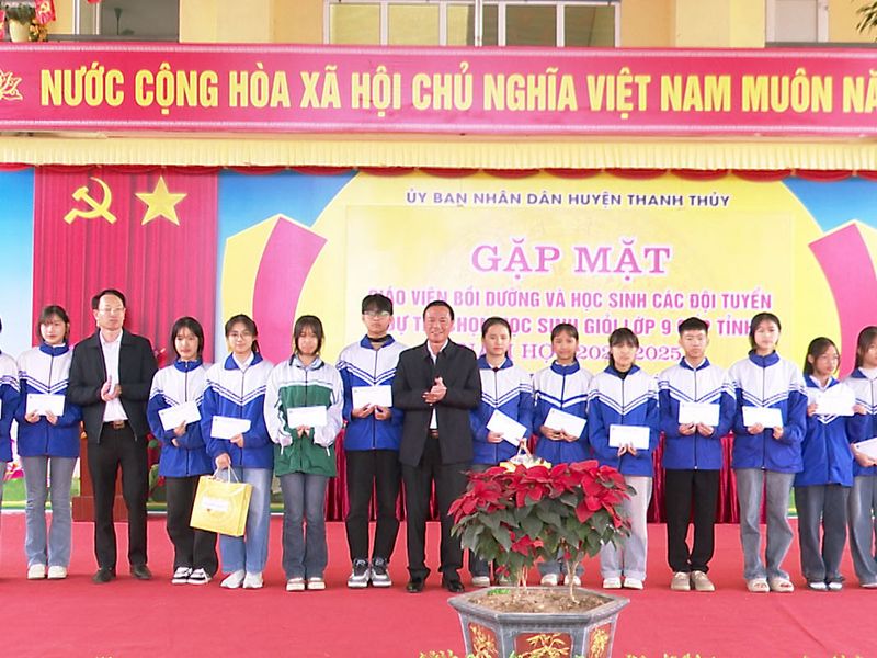 Phú Thọ: Huyện Thanh Thủy hai năm đứng đầu toàn tỉnh tại Kỳ thi chọn học sinh giỏi cấp tỉnh lớp 9 THCS