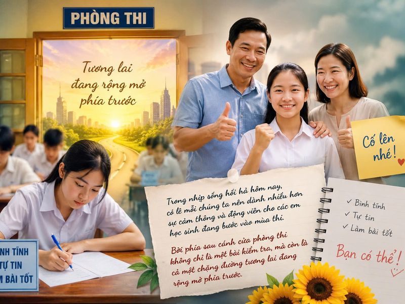 Tản văn: Mùa thi - Khi những ước mơ bước vào thử thách