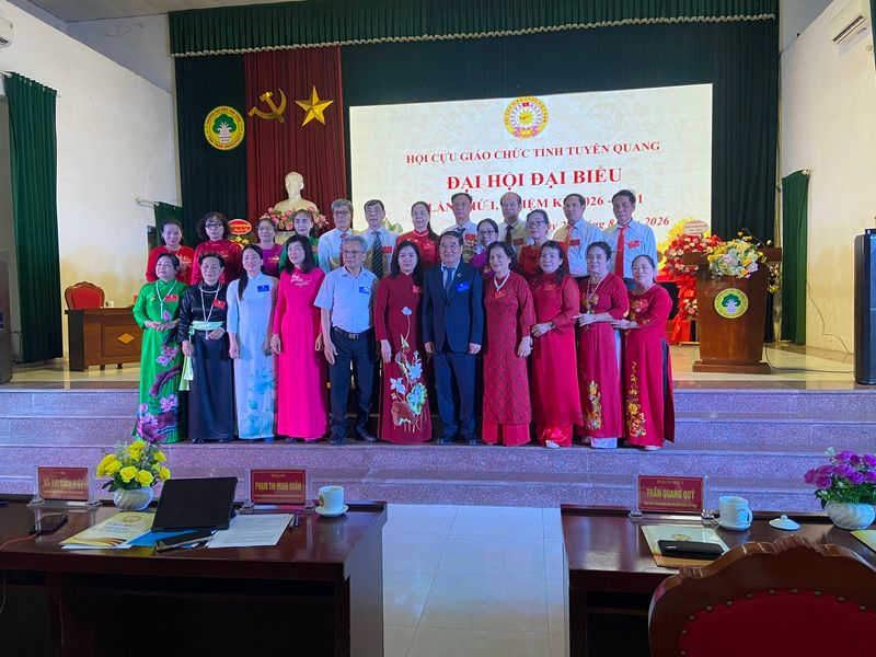 HỘI CỰU GIÁO CHỨC TỈNH TUYÊN QUANG TỔ CHỨC ĐẠI HỘI LẦN THỨ I, NHIỆM KỲ 2026 - 2031